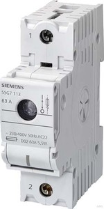 Siemens Neozed-Lasttrennschalter D02,1-pol.+N,T=70mm 5SG7153