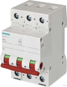Siemens Ausschalter 63A,3pol.,rot 5TL1363-1