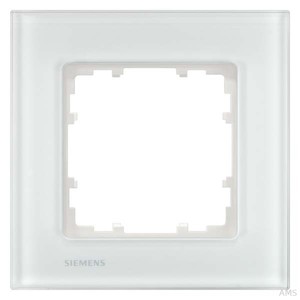 Siemens Rahmen 1-fach Delta Miro Glas,ws 5TG1201-1