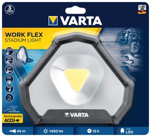 Varta LED-Flächenarbeitsleuchte Li-Ion Akku, IP54 WorkFlex Stad.Light