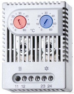 Finder Schaltschrank-Thermostat 1Ö, 1S, 5A 7T. 92.0.000.2503