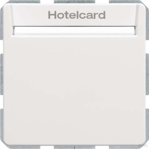 Berker Relais-Schalter Hotelcard polarweiß samt 16406099