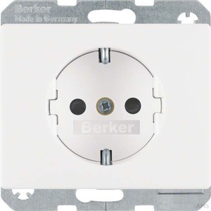 Berker SCHUKO-Steckdose polarweiß/glänzend 41350069
