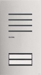 Elcom Türstation-Audio 2/1 2D Edelstahl ONE REQ002Y