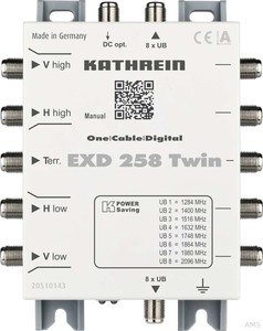 Kathrein EXD258 Twin Einkabel-Multisch. 5/2x8 Kas
