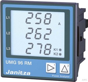 Janitza Electronic Netzanalysator 90-277VAC, 90-250VDC UMG 96RM-P #5222064