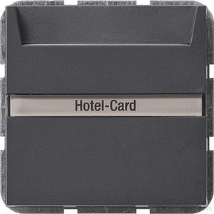 Gira 014028 Hotel Card Taster mit Beschriftungsfeld System 55 Anthrazit