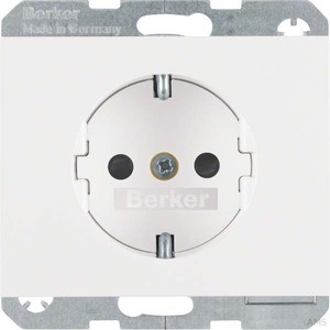 Berker SCHUKO-Steckdose polarweiß/glänzend 41357009