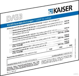 Kaiser Schott-Kennzeichnungssch. DE/GB/FR/NL 9473-92 (10 Stück)
