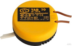 EVN Elektro Trafo 20-70W H22mm D53mm TAB 70