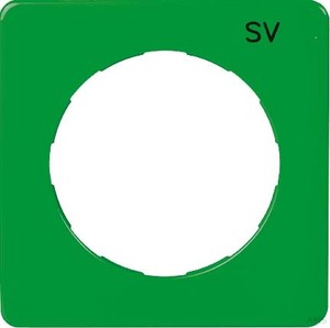 Elso Zentralplatte SV für Steckdose, grün 223107