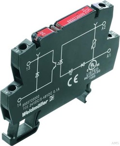 Weidmüller Solid-State-Relais 5-48VDC 100mA TOS 24VDC/48VDC 0,1A