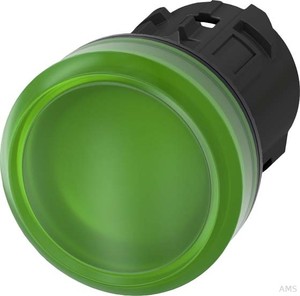 Siemens Leuchtmelder 22mm, rund, grün 3SU1001-6AA40-0AA0