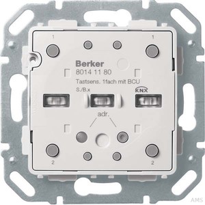 Berker Tastsensor-Modul 1-fach mit BCU KNX 80141180