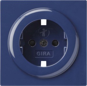Gira 092146 Abdeckung SCHUKO mit erhöhtem Berührungsschutz S Color Blau
