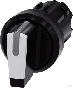 Siemens Knebelschalter 22mm, rund, schwarz 3SU1002-2BL60-0AA0