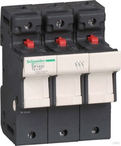 Schneider Electric Sicherungshalter 3P, 50A, 14x51MM DF143C