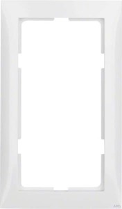 Berker Rahmen polarweiß/glänzend mit großem Ausschn. 13098989