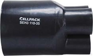 Cellpack Schrumpf-Aufteilkappe für 4x6-35qmm SEH4 35-12 sw (10 Stück)
