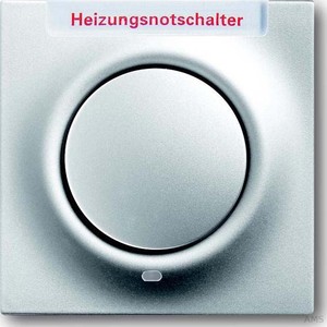 Busch-Jaeger Zentralscheibe aluminium silber Heizung-Notschalter 1789 H-783-101