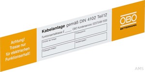 OBO Bettermann Kennzeichnungsschild für Funktionserhalt KS-E DE