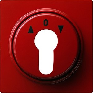 Gira 066443 Abdeckung Schlüsselschalter S Color Rot