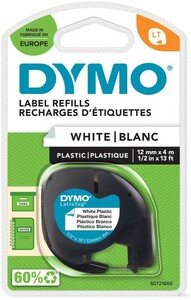 Dymo LetraTag Band weiß 12mm/4m 91221