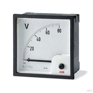 ABB Voltmeter analog Direktmessung 80VAC VLM-1-80/96