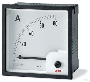 ABB Amperemeter analog 50A, Wechselstr. 96mm AMT1-A1-50/96