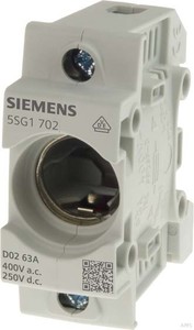 Siemens Neozed-Sicherungssockel Gr. D02, 1-polig g, 63A 5SG1702
