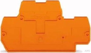 WAGO Abschluss-/Zwischenplatte 2mm, orange 870-519 (25 Stück)