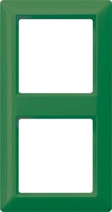 Jung Rahmen 2-fach grün waage/senkrecht AS 582 BF GN