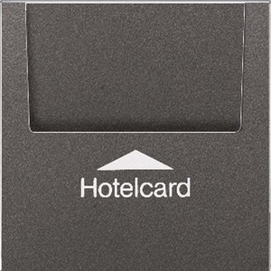 Jung Hotelcard-Schalter anthrazit ohne Taster-Einsatz AL 2990 CARD AN