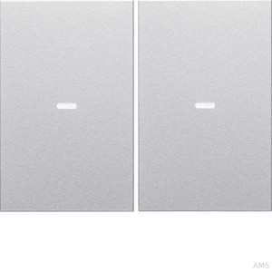 Berker Tast-Abdeckung 2-fach aluminium Tastsensor-Modul 80960371