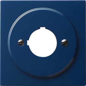 Gira 027246 Abdeckung+Tragring Geräte mit 22,5 mm S Color Blau