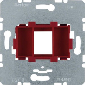 Berker Tragplatte mit roter Aufnahme 454001