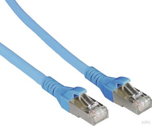 Metz Connect Patchkabel S/FTP blau 1,0m Cat. 6A 1308451044-E
