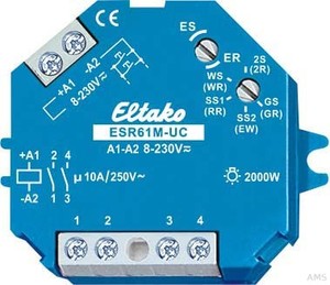Eltako Multi.-Stromstoßschalter 1+1S. pot. frei 10A ESR61M-UC
