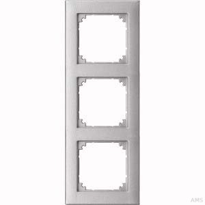 Merten Rahmen 3-fach aluminium bündiger Einbau 488360