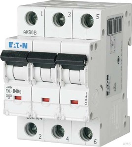Eaton / Möller LS-Schalter mit Beschrift. C 40A, 3p PXL-C40/3