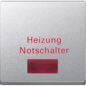 Merten Wippe aluminium Heizungs-Notschalter MEG3327-0460