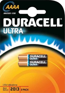Duracell Batterie Alkaline 1,5V,Bli.2 Ultra M3-AAAA B2