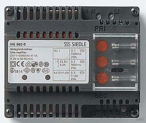 Siedle&Söhne Gleichrichter 230V/12VAC - 23,3VDC NG 602-01 DE