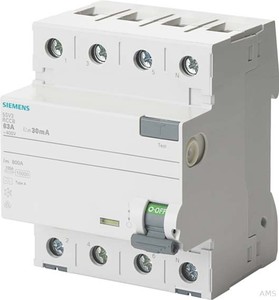 Siemens FI-Schutzschalter 63A,3+N,30mA,400V 5SV3346-6