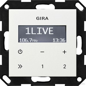 Gira 228403 UP Radio RDS ohne Lautsprecher System 55 Reinweiß