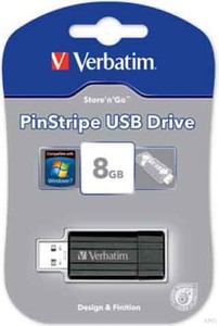 Verbatim USB-Stick 8GB Pin Stripe Standard Speed 67x 15-020-142