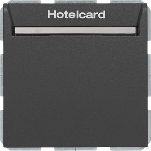 Berker Relais-Schalter Hotelcard anthrazit matt 16409906