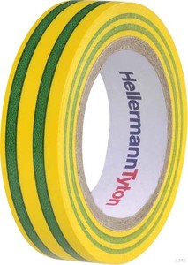 HellermannTyton PVC Isolierband grün-gelb Flex 15-GNYE15x10m