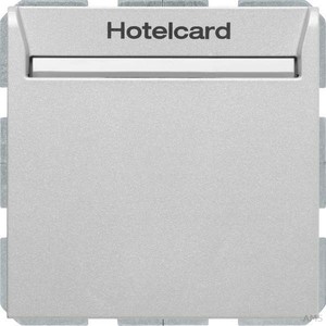 Berker Relais-Schalter Hotelcard aluminium matt 16408984