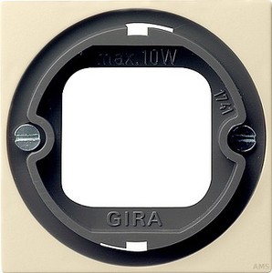 Gira 065901 Abdeckung Lichtsignal Bajonett System 55 Cremeweiß glänzend